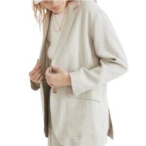 Madewell Breezewoven Larse Blazer in Ashen Sage